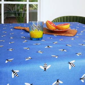 Buzzy Bee Coated Cotton Tablecloth