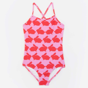 Kissing Rabbits Sustainable Kids Swimsuit